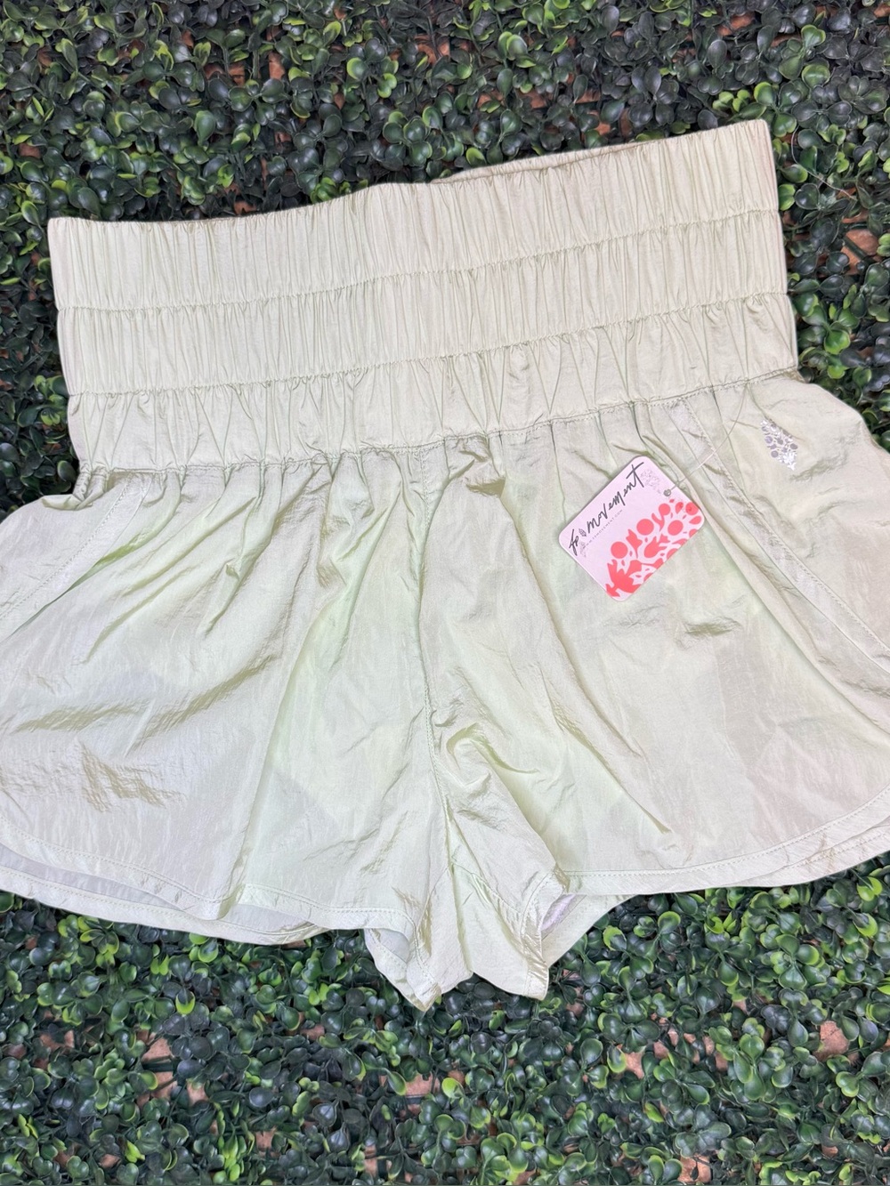 FP Movement Free People The Way Home Shorts Whipped Lime NWT Size S